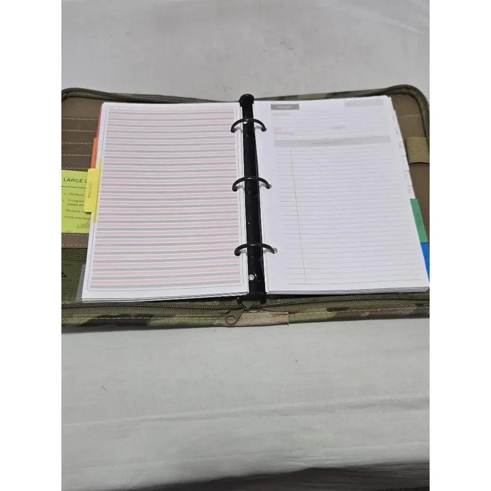 Camo Tactical Daily Weekly Planner - Undated Woodland Organizer